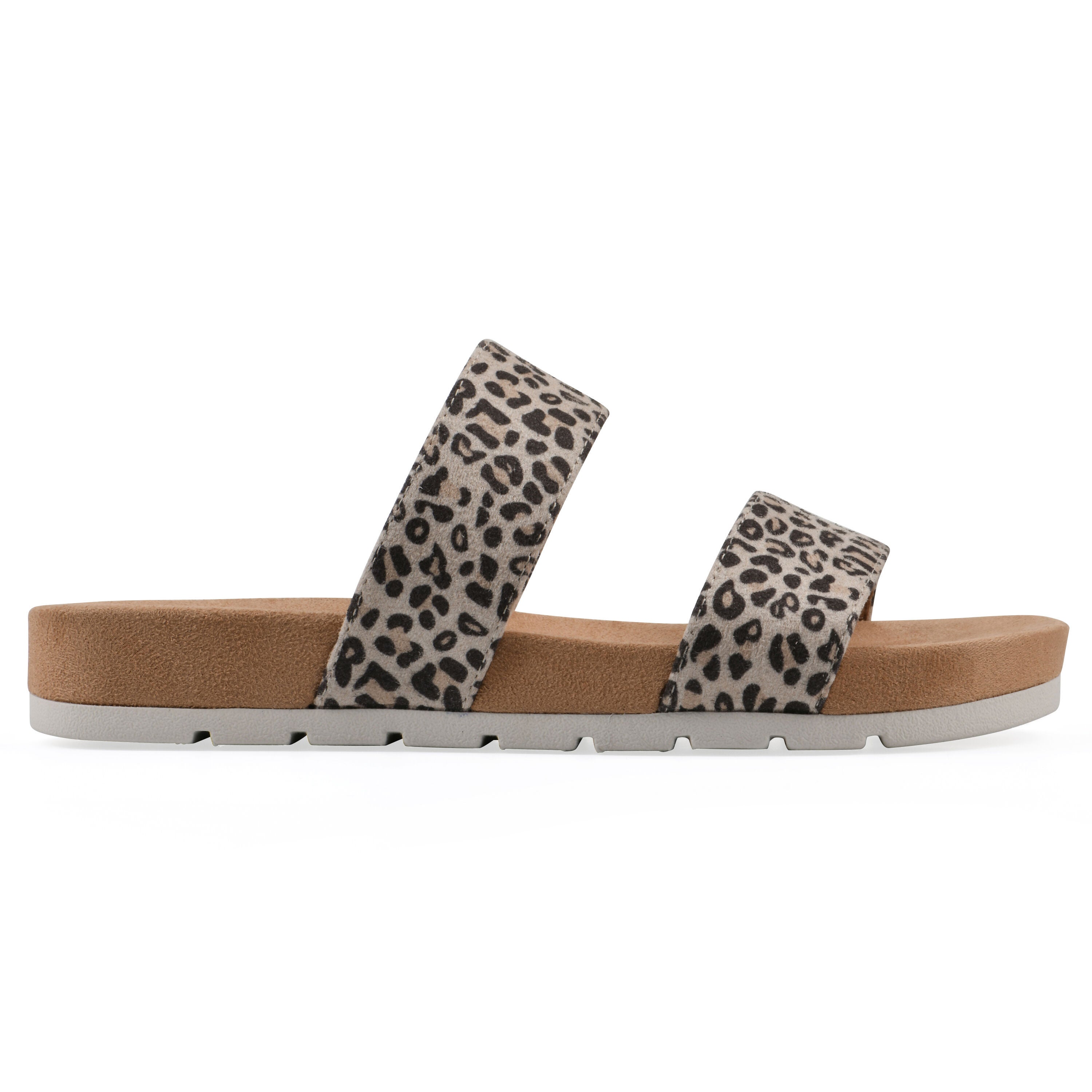Tahlie Slide Sandal, NATURAL SUEDETTE, alternate image number 2