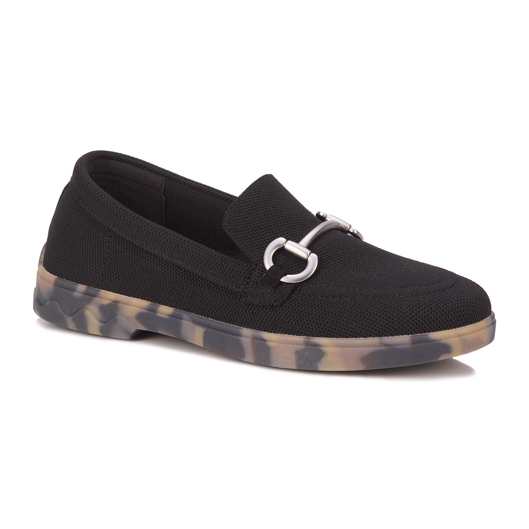 Gwyneth Stretch Knit Loafer, BLACK, hi-res image number 0