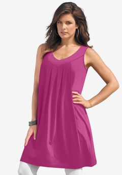 Ultimate Pleated Tunic Tank
