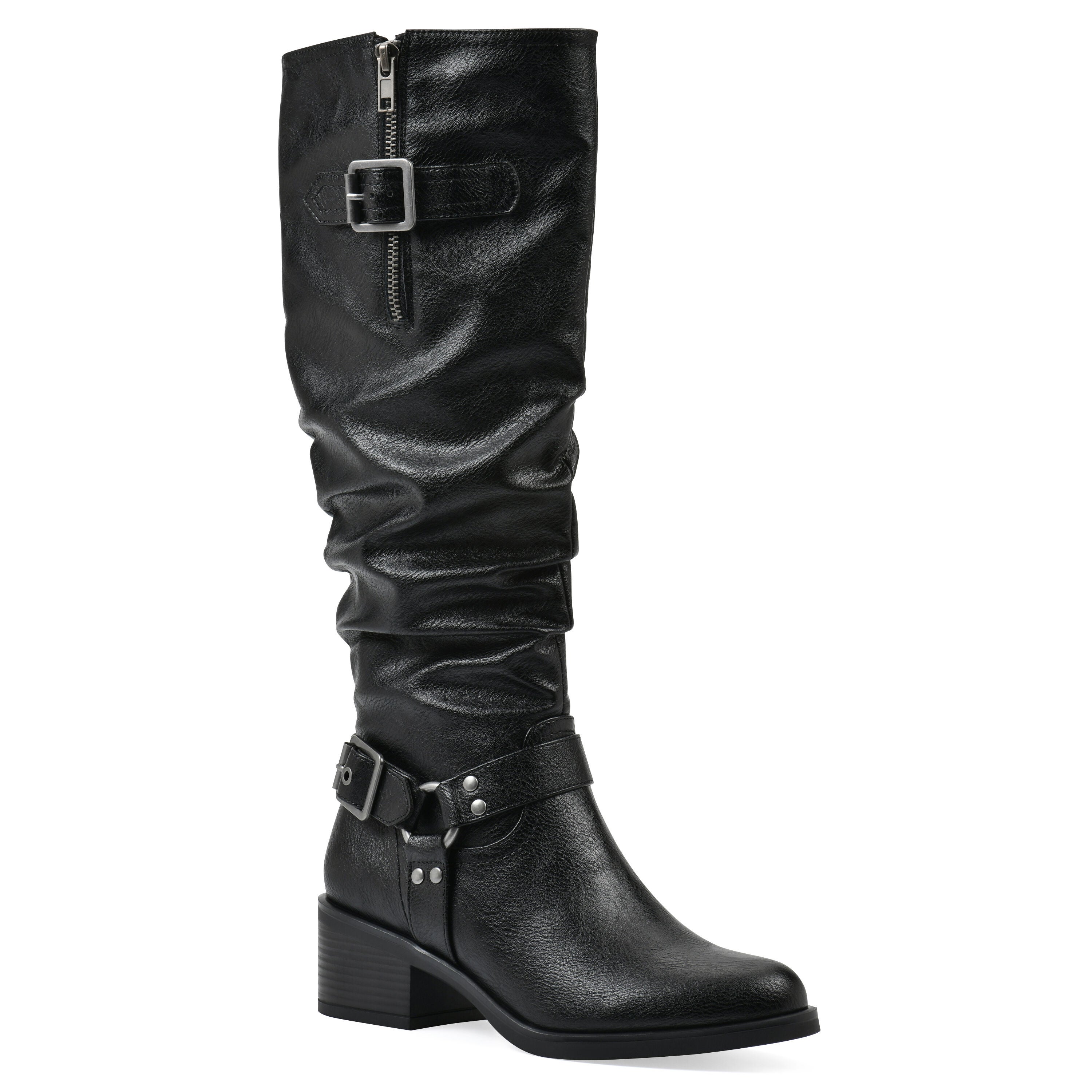 Cushion Tall Shaft Riding Boot, BLACK SMOOTH, hi-res image number 0