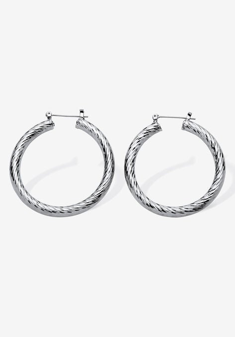Mutil Colored Plated Hoop Earring 4 Pair Set, , alternate image number null