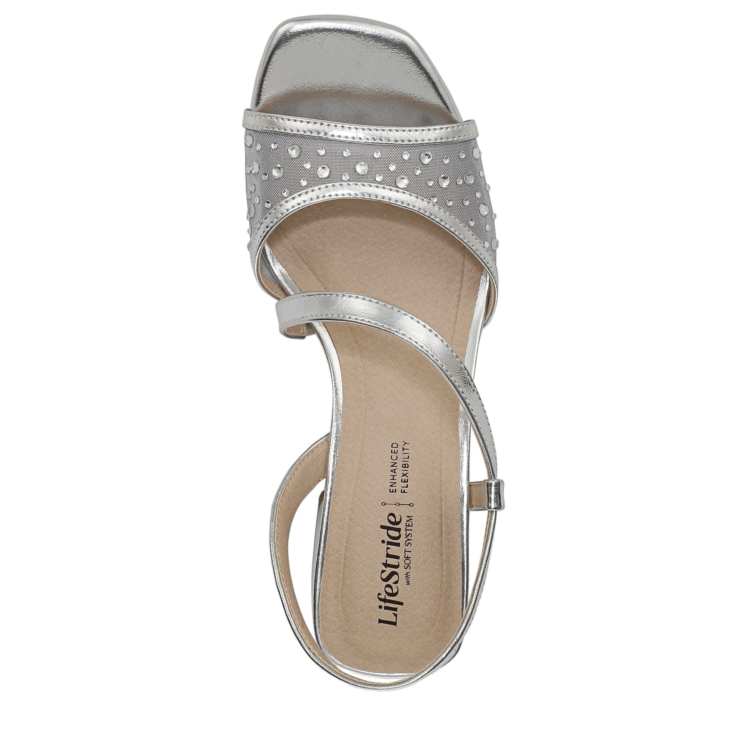 Cheyenne Slingback Sandal, SILVER, alternate image number 6
