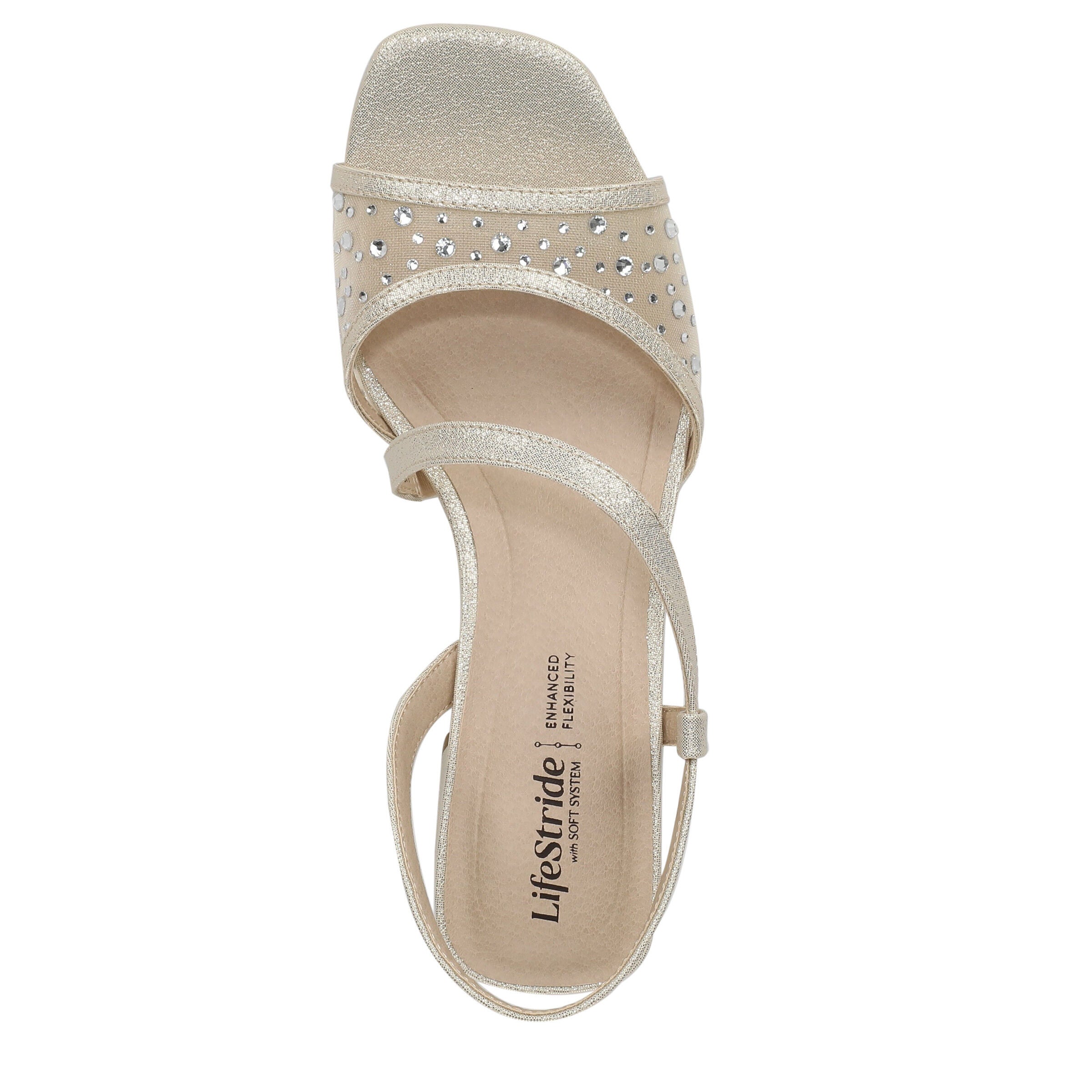 Cheyenne Slingback Sandal, PLATINO GOLD, alternate image number 6