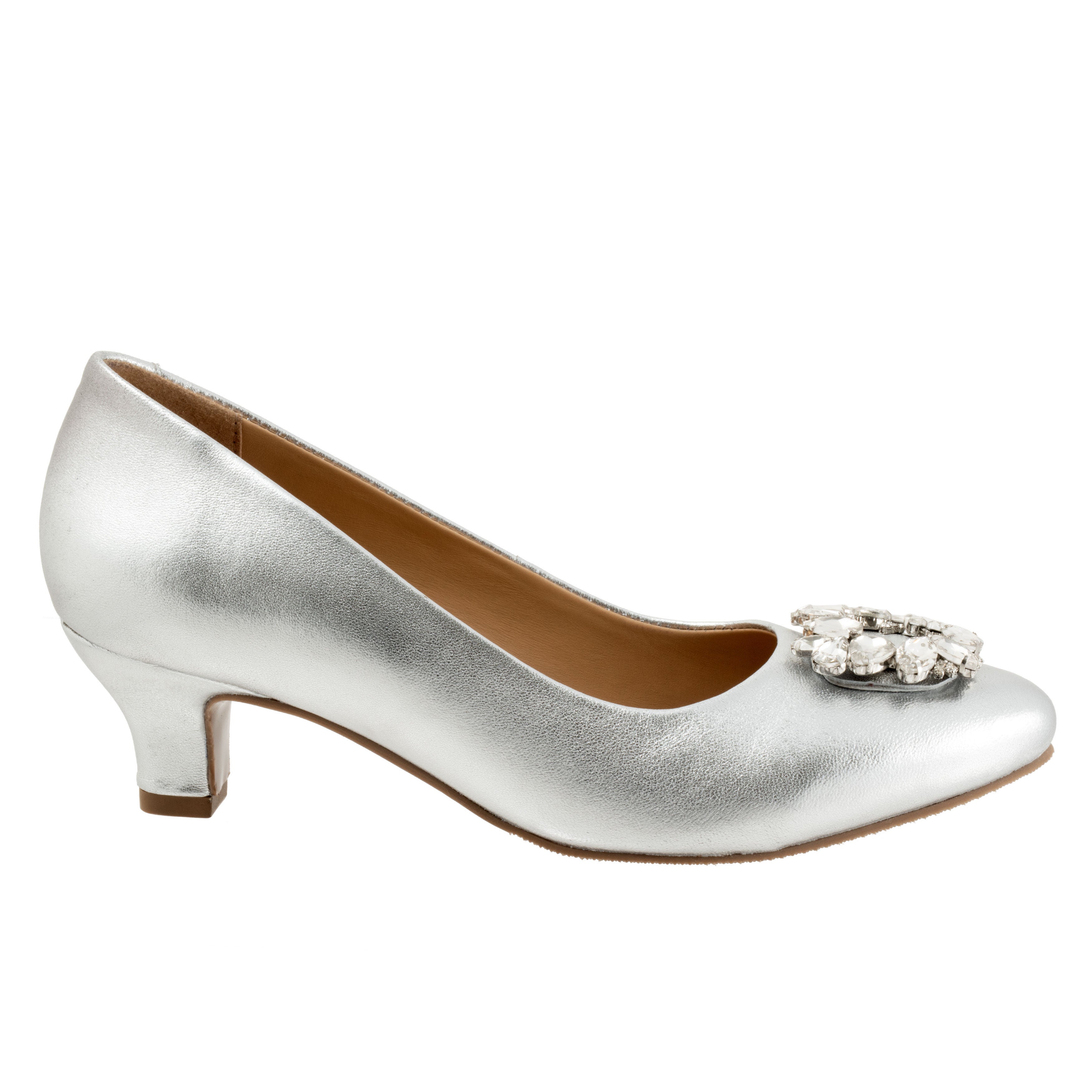 Kate Bridal Pump, SILVER, alternate image number 4