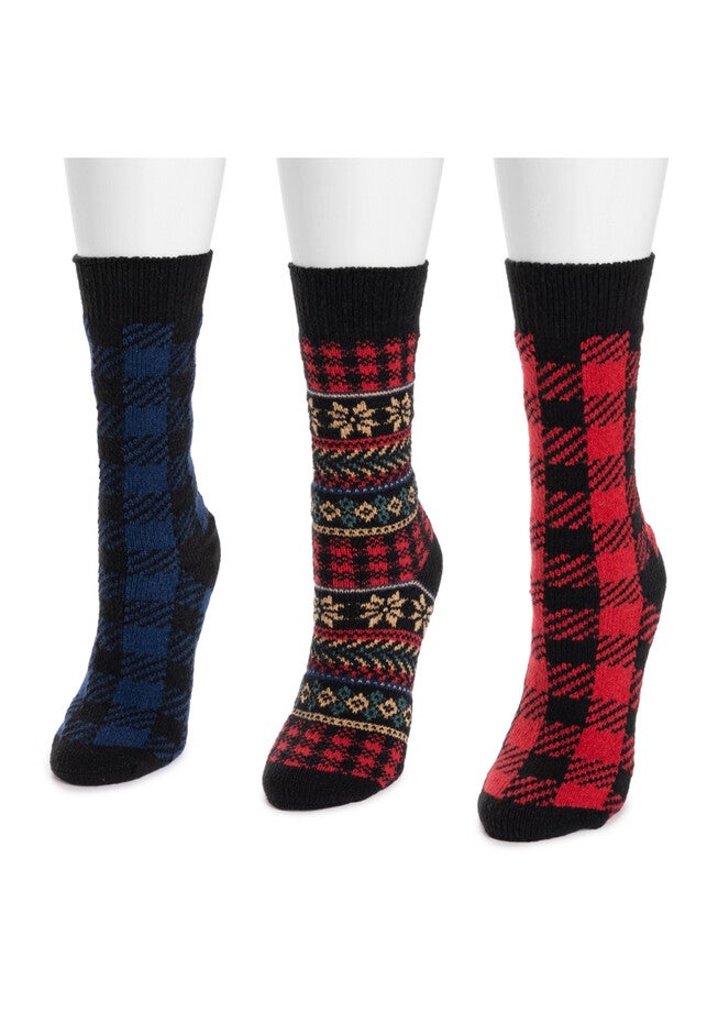 3 Pair Boot Slippers Socks, , alternate image number null
