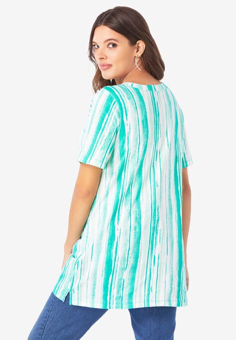 Studded Tie-Dye Tunic, , on-hover image number null