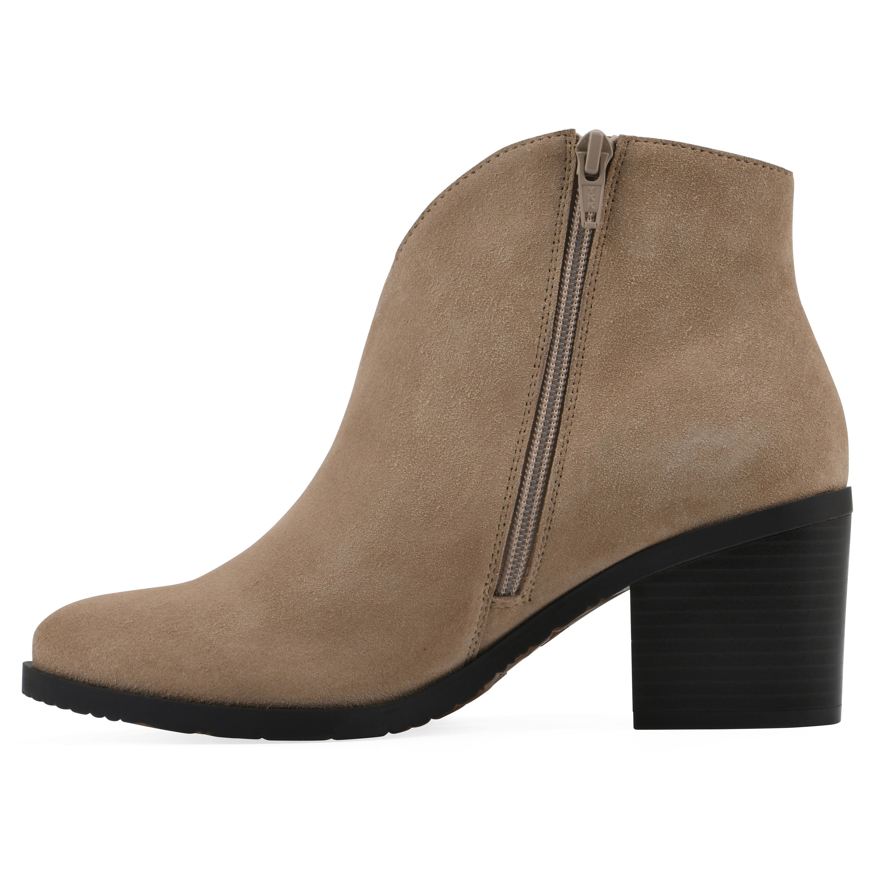 Tattle Heeled Bootie, BEACHWOOD SUEDE, alternate image number 3