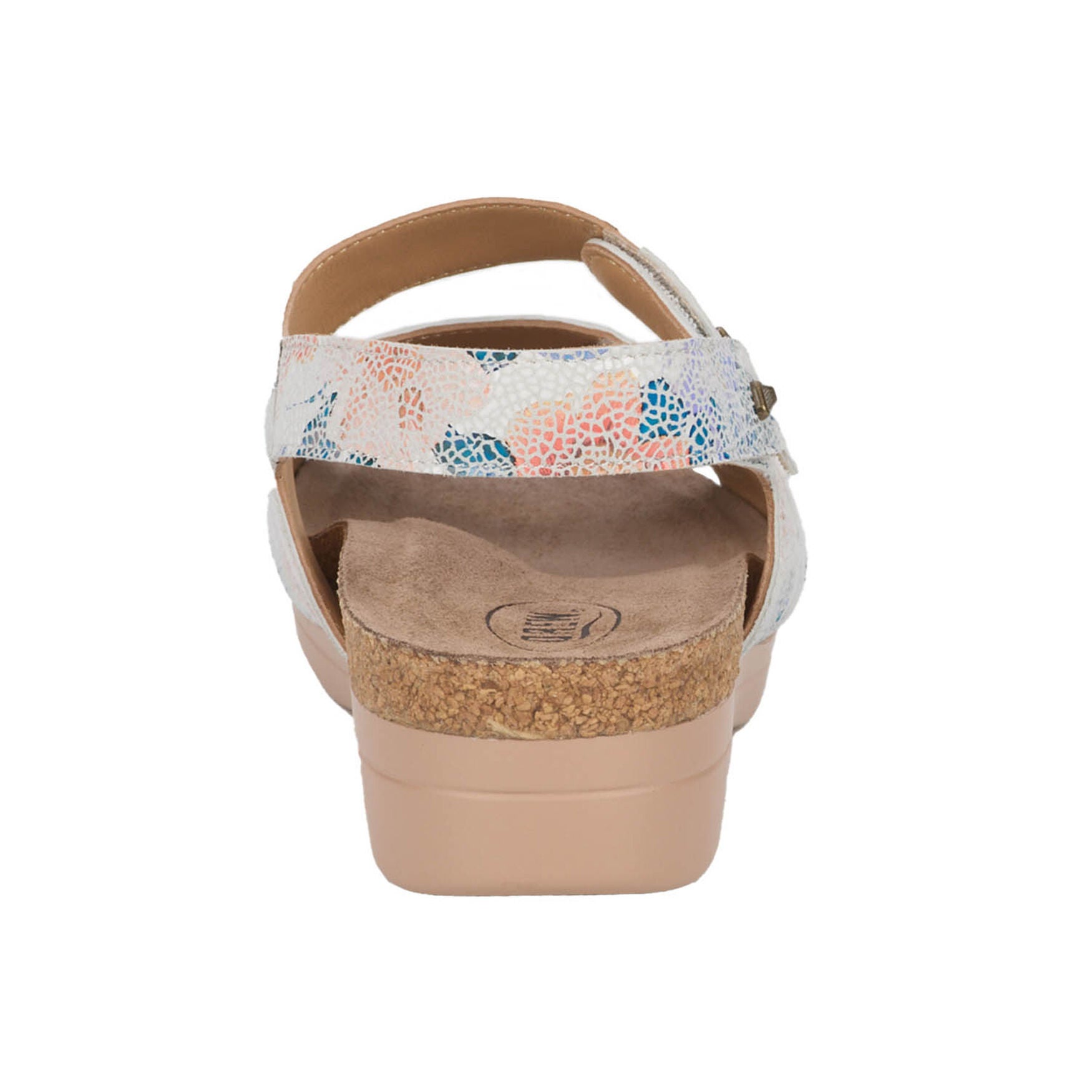 Margo Three Strap Sandal, WHITE BLUE CORAL, on-hover image number 1