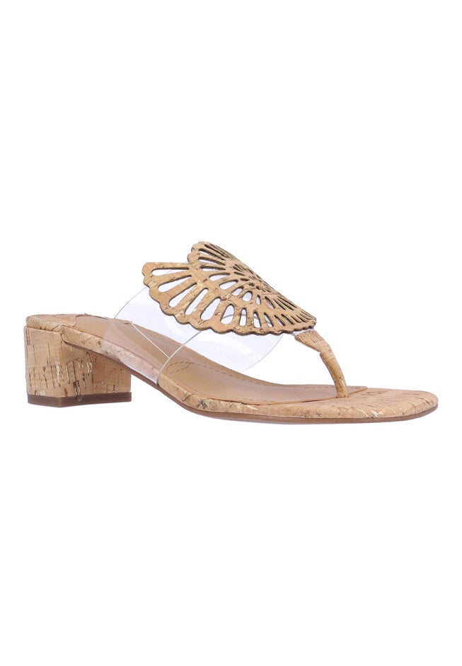 Shellie Sandals, CLEAR NATURAL GOLD, hi-res image number null