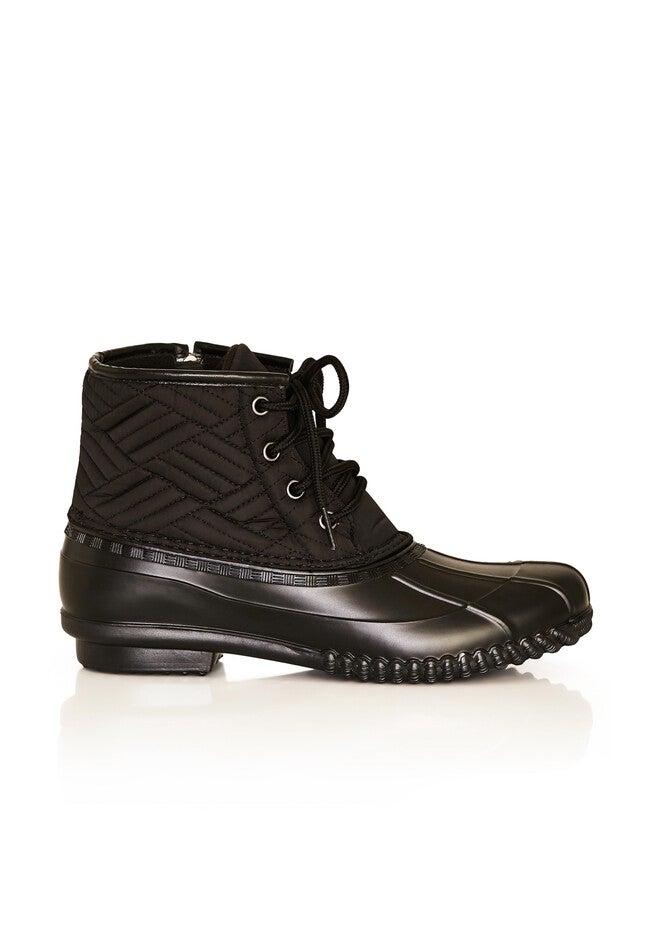 Mona Quilted Weather Boot, BLACK, alternate image number null
