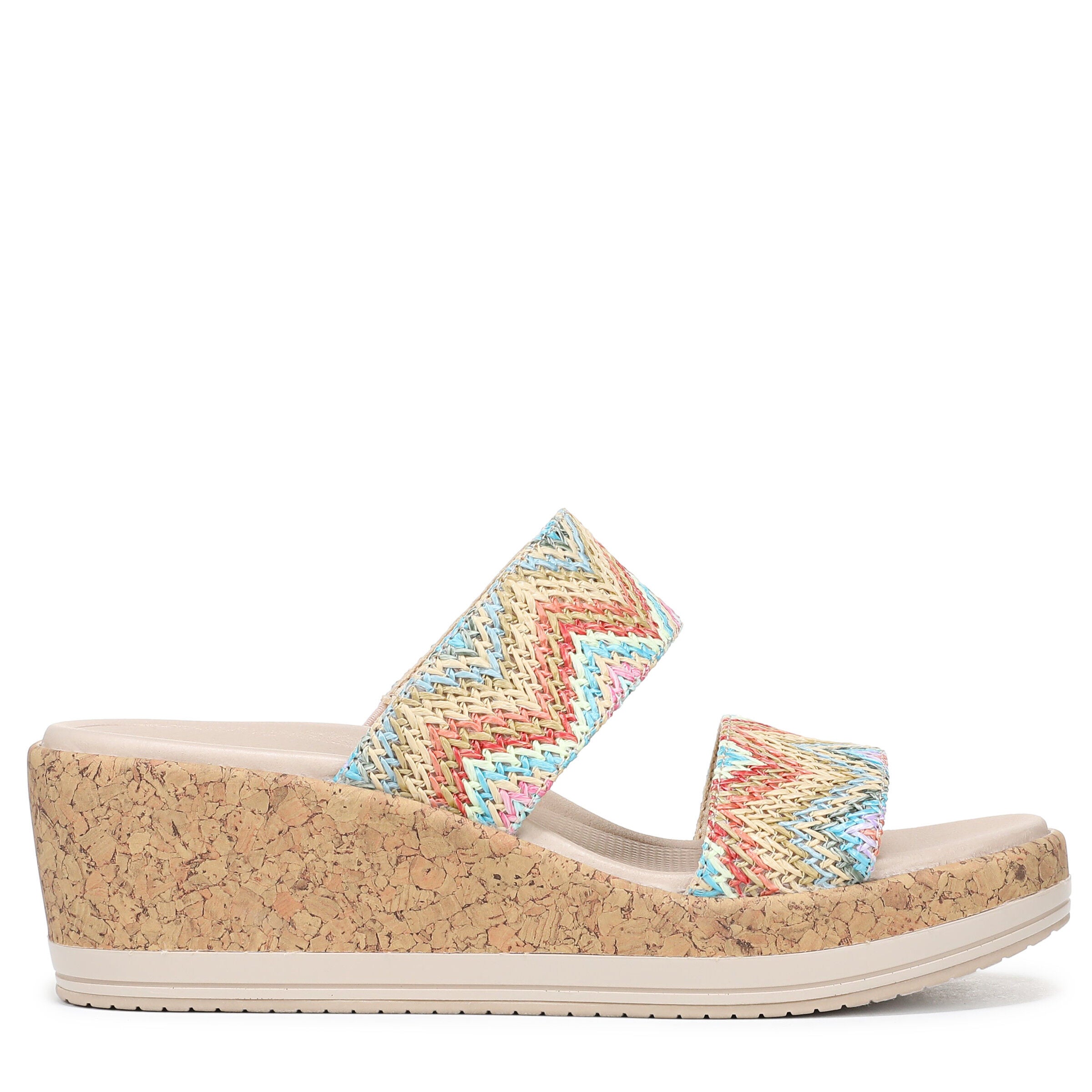 Resort Wedge Sandal, BLUE MULTI, alternate image number 3