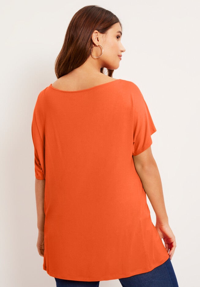 Twist Shoulder Tee, , on-hover image number null