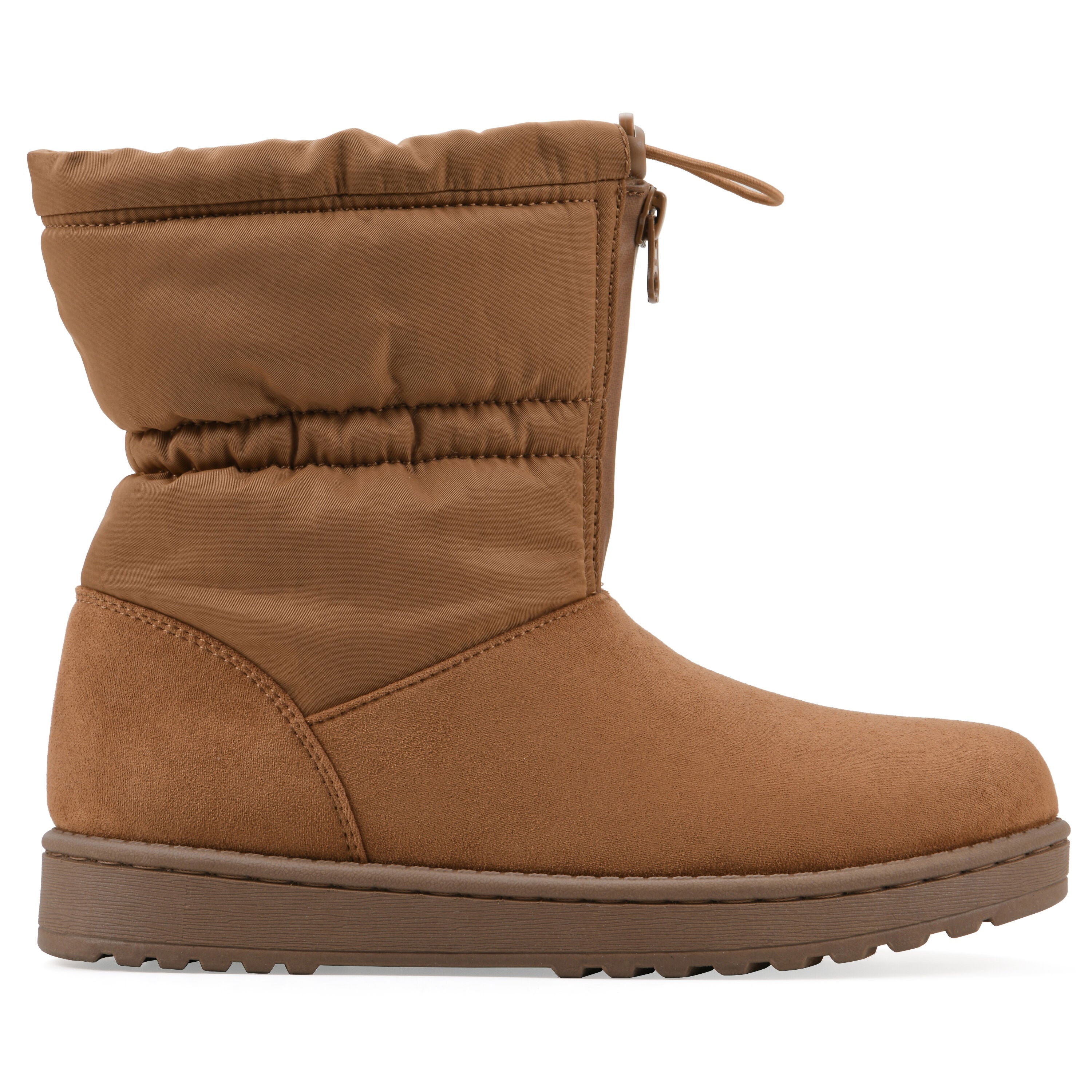 Issy Faux Fur-Lined Bootie, CHESTNUT FABRIC, alternate image number 2