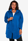 Fleece Zip Hoodie Jacket, VIVID BLUE, hi-res image number 0