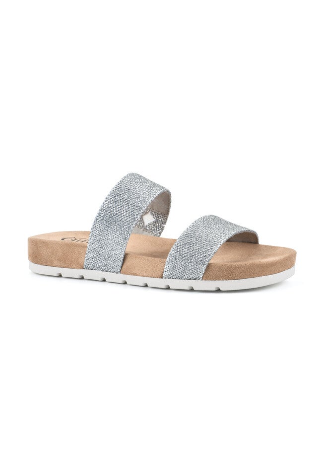 Cliffs Tahlie Sandal, SILVER GLITTER FABRIC, hi-res image number null