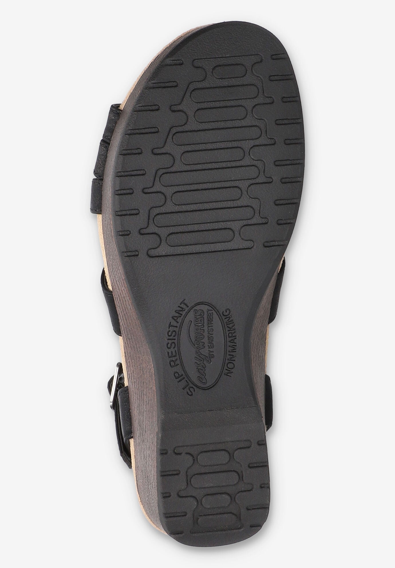 Rosella Slip-Resistant Sandal, BLACK, alternate image number 5