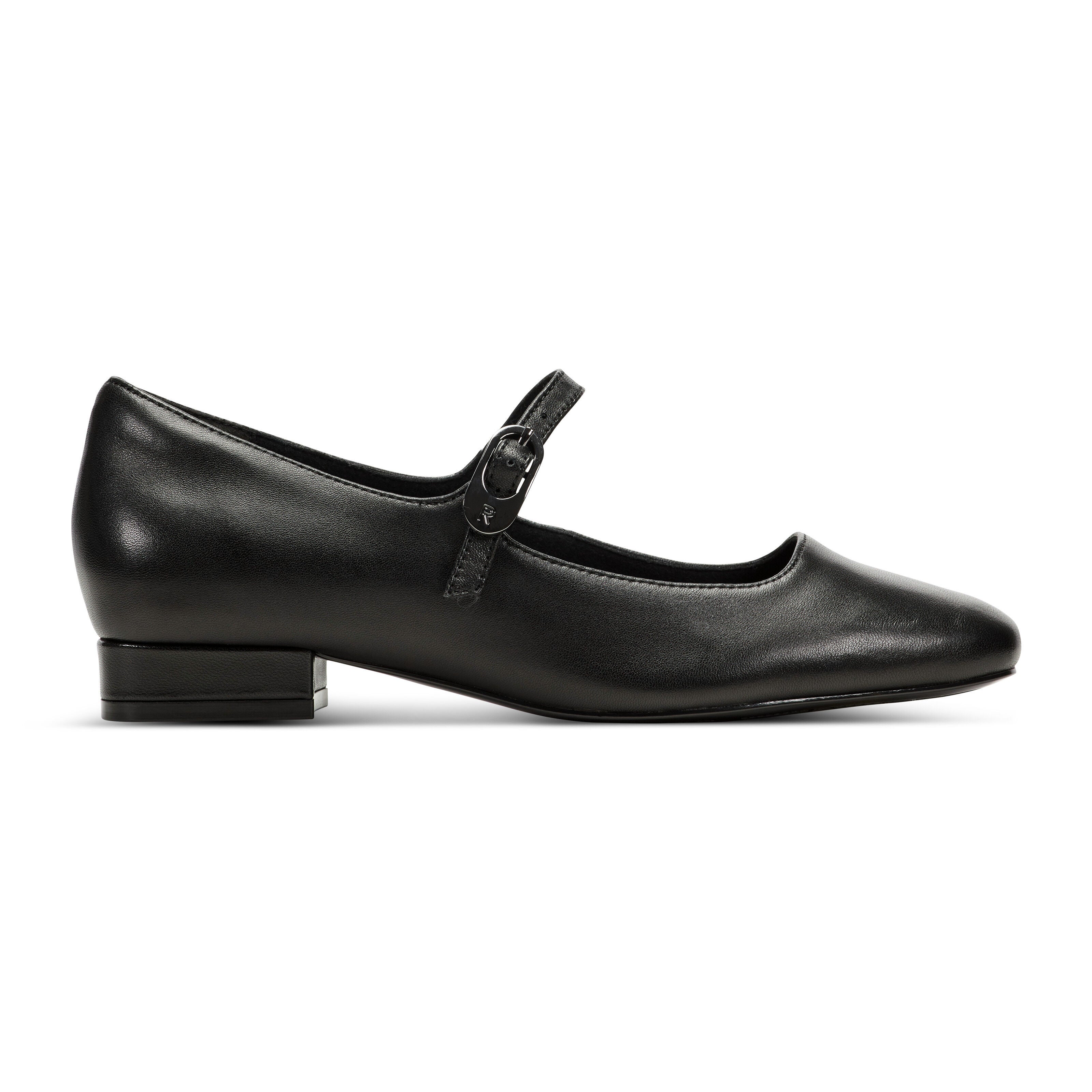 Niya Mary Jane Square Toe Dress Flats, BLACK, on-hover image number 1