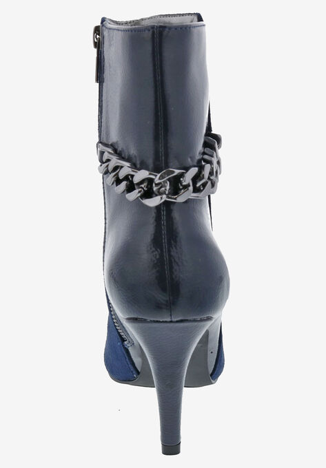 Chain Mid Calf Bootie, , on-hover image number null