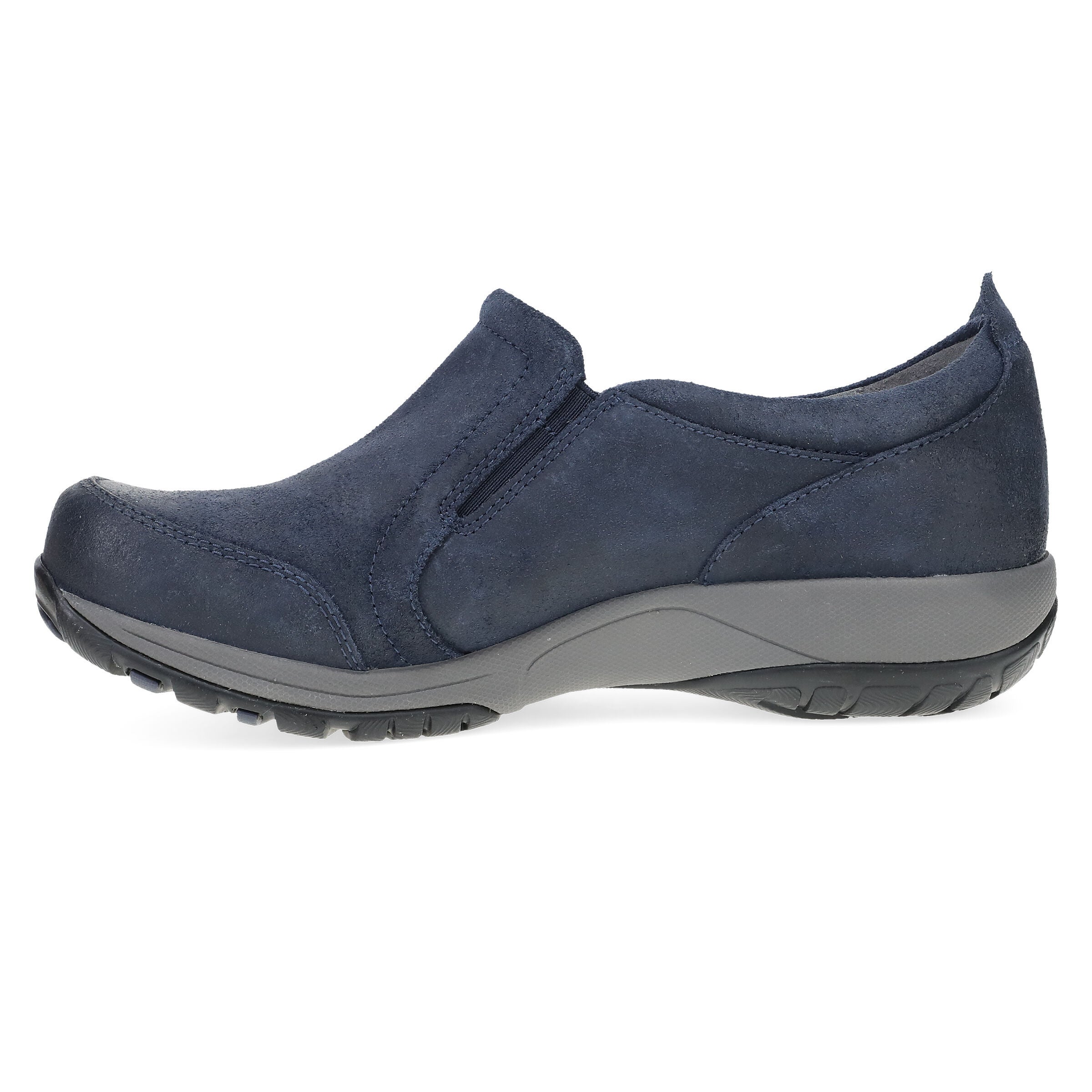 Pippy Navy Waterproof Suede Slip On, NAVY, alternate image number 6