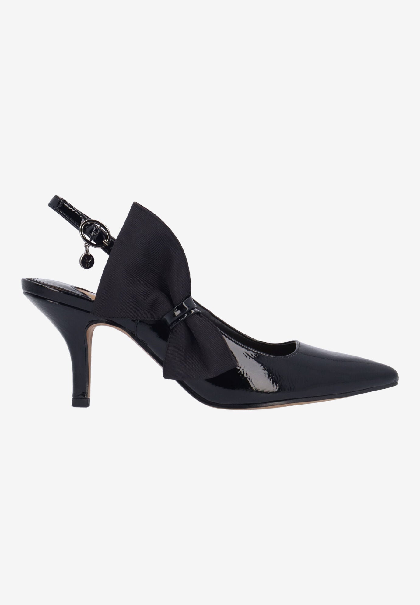 Rowin Slingback Pump, BLACK, alternate image number 4