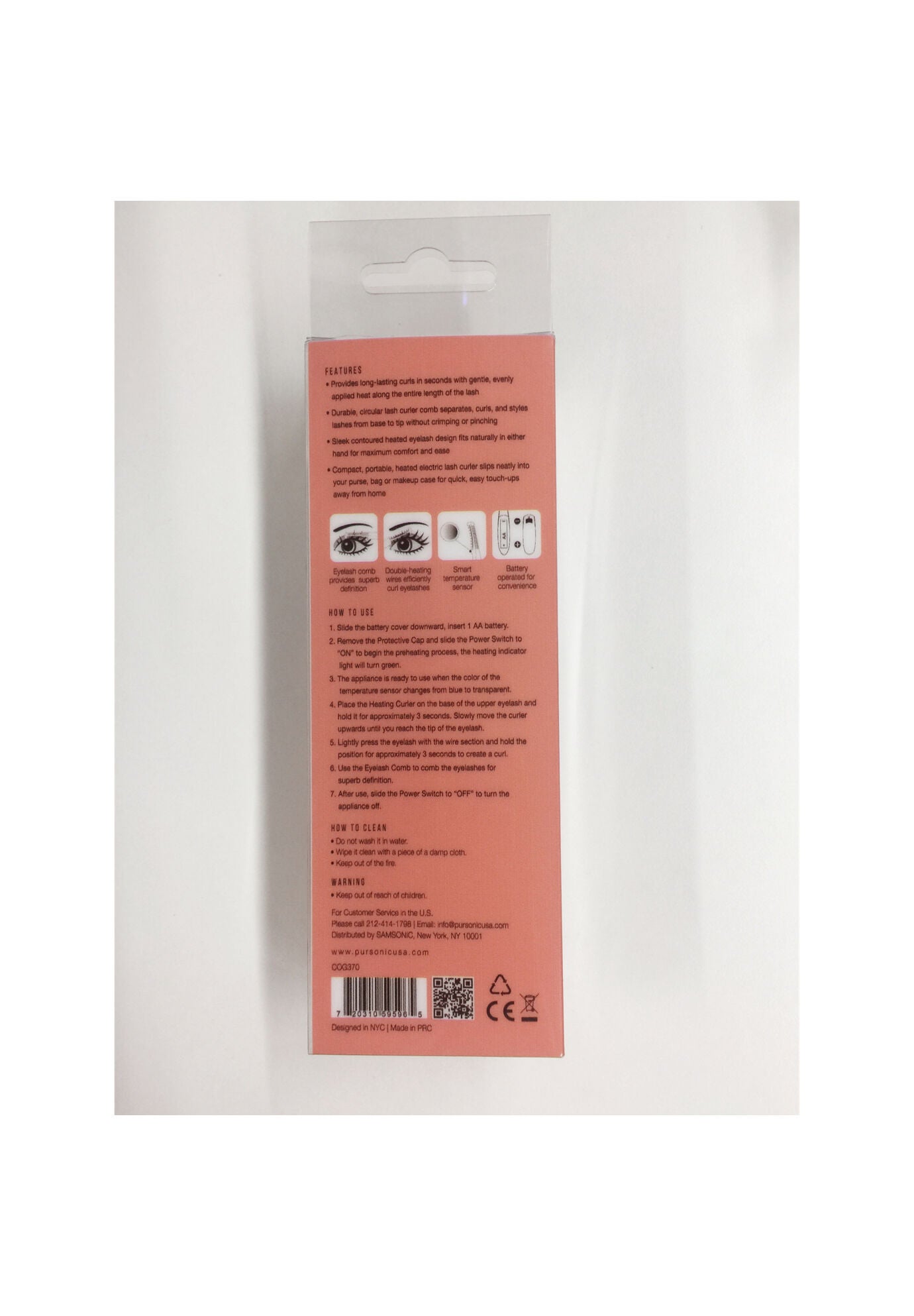 Heated Eyelash Curler W/Comb, , on-hover image number 1