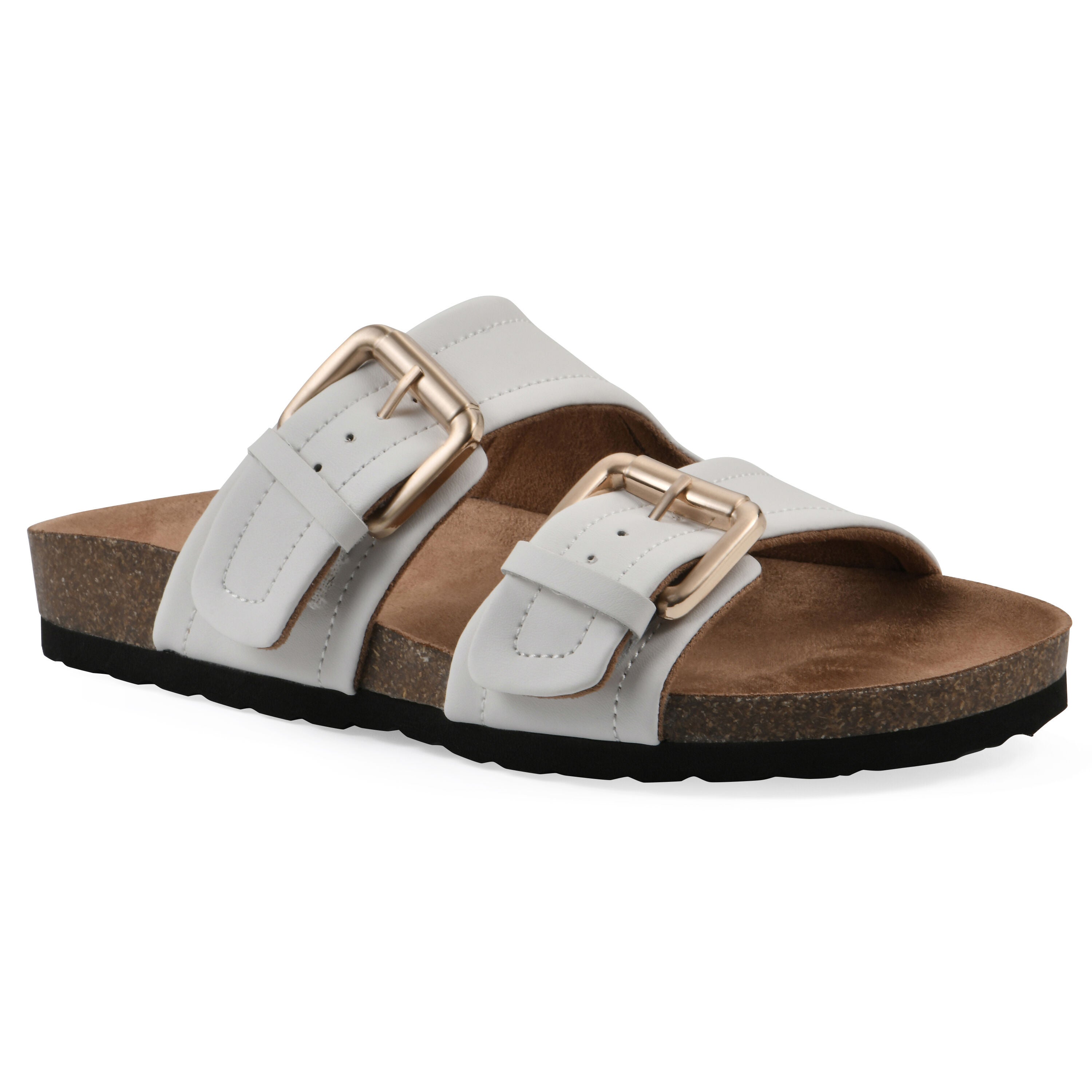 Griffon Footbeds Sandal, WHITE LEATHER, hi-res image number 0