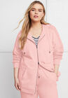 Cable-Knit Zip-Up Sweatshirt, , alternate image number null
