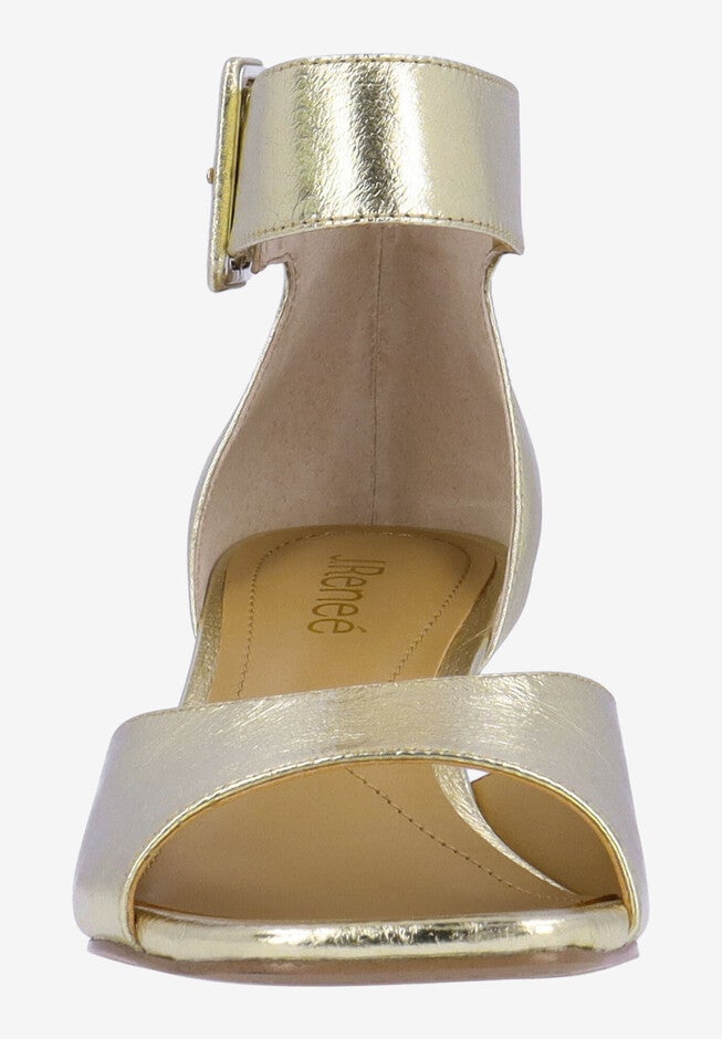 Genevra Ankle Strap Sandal, GOLD, alternate image number 3
