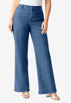 Plus Size 24/7 Stretch Wide Leg Jean