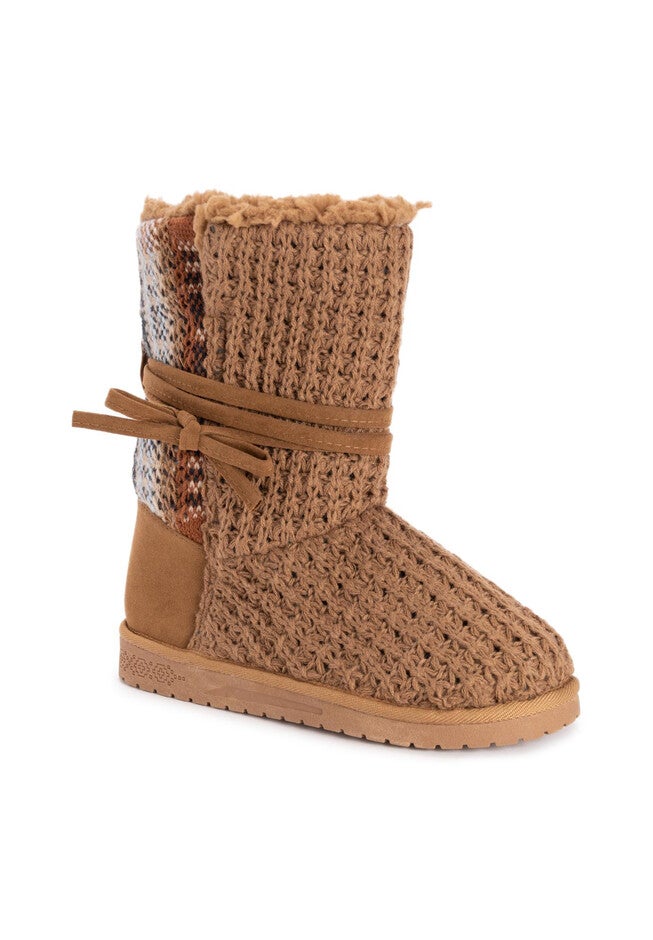 Clementine Bootie, CAMEL PLAID, hi-res image number 0