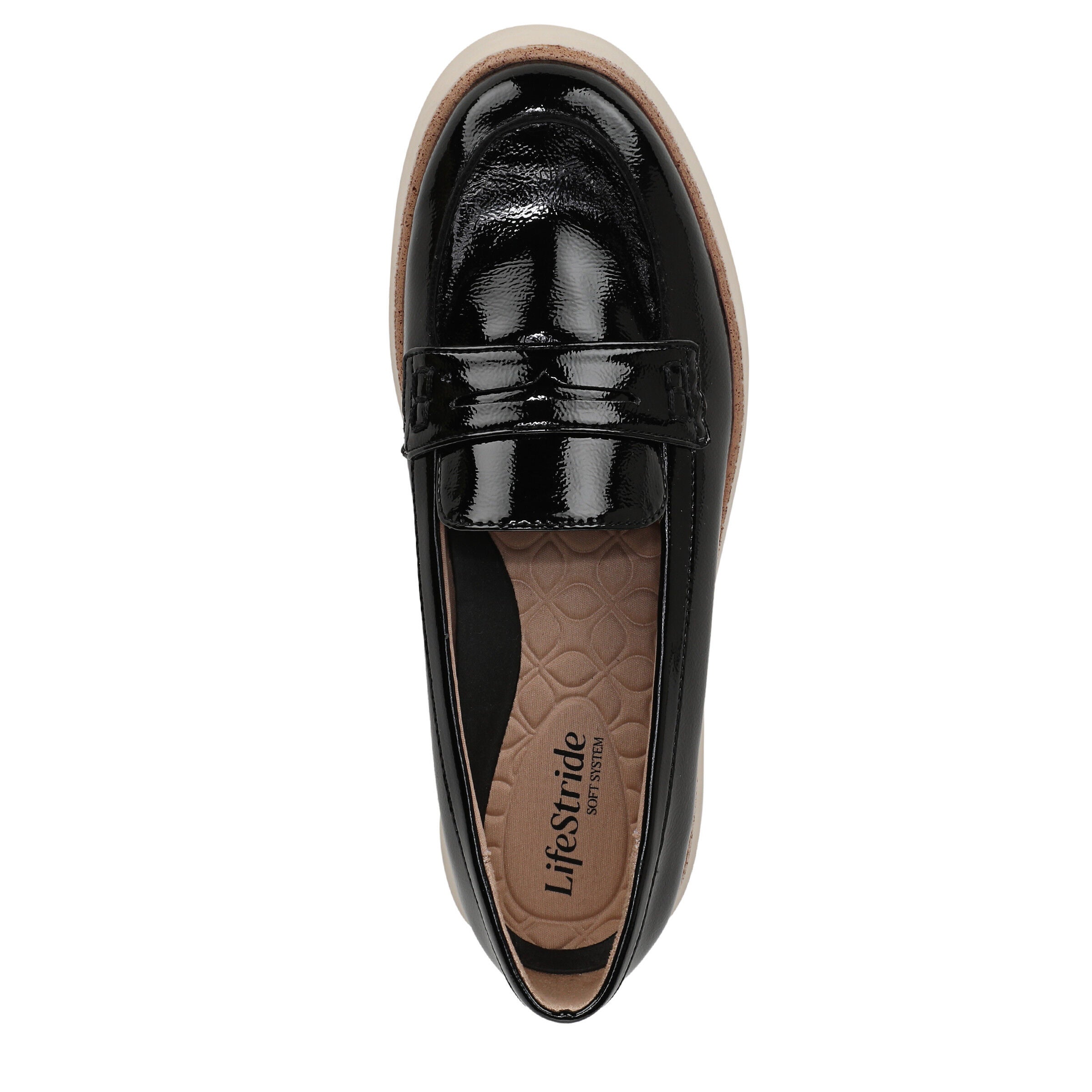 Chelsea Platform Flat, BLACK PATENT, alternate image number 6