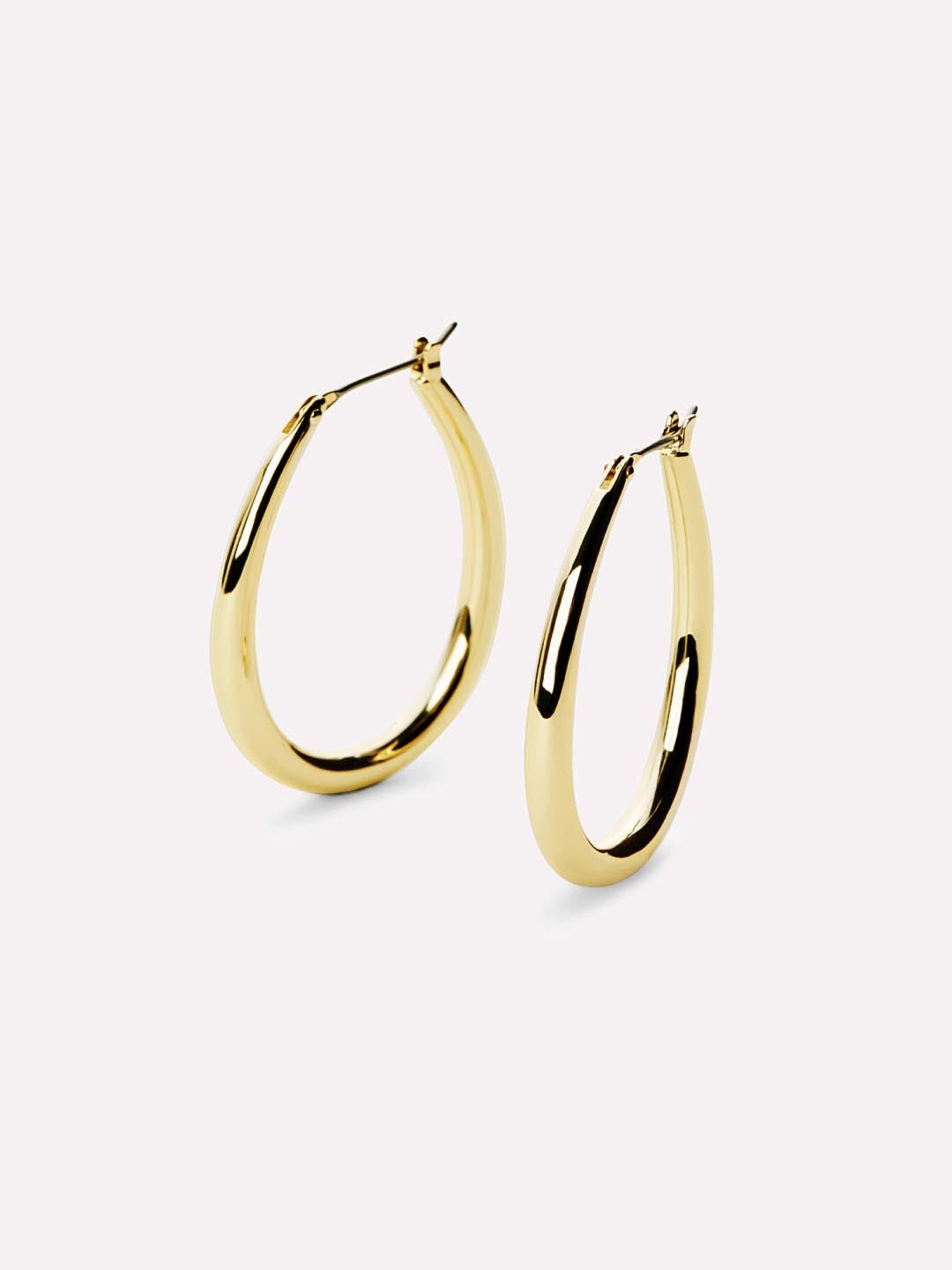 Gold Hoop Earrings - Cuidado, GOLD, hi-res image number 0