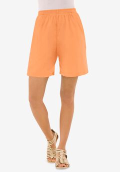 Plus Size Soft Knit Pull-On Short