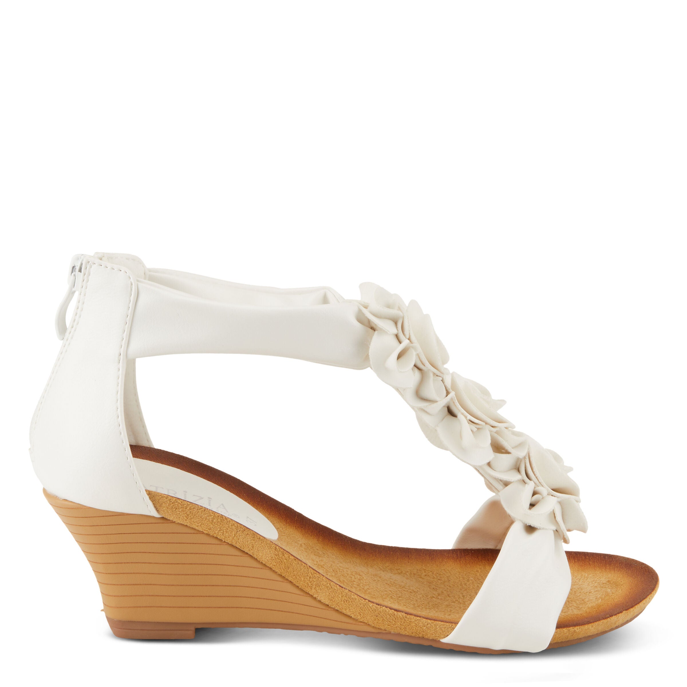Harlequin T-Strap Sandal, WHITE, alternate image number 5