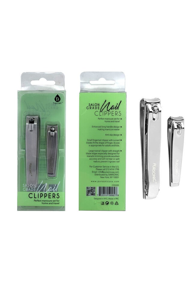 2-Pack Premium Nail Clippers, O, hi-res image number 0