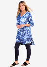 Tunic Hoodie, NAVY TIE DYE, hi-res image number null