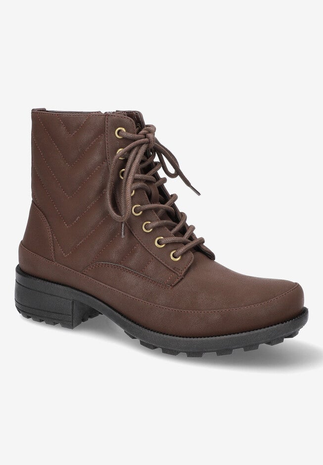 Elsie Bootie, BROWN MATTE, hi-res image number null