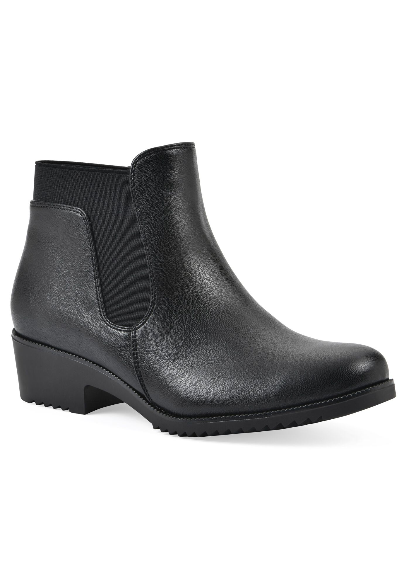 Durable Ankle Bootie, BLACK SMOOTH, hi-res image number 0