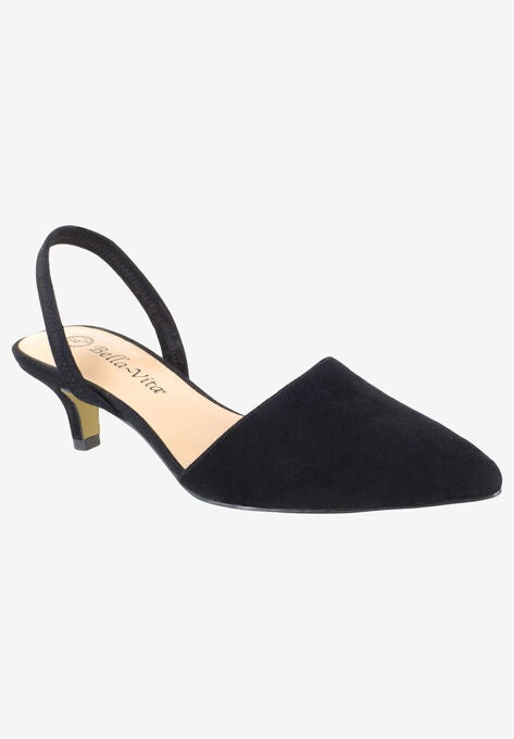 Sarah Slingback , BLACK KID SUEDE, hi-res image number null