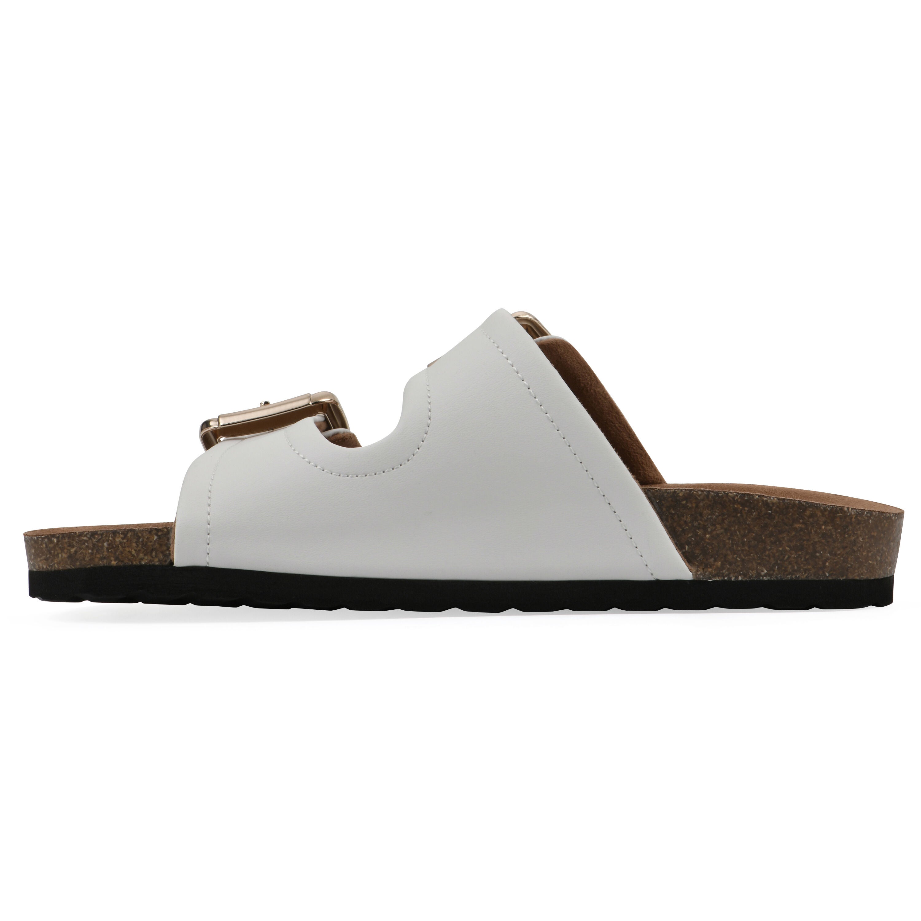Griffon Footbeds Sandal, WHITE LEATHER, alternate image number 3