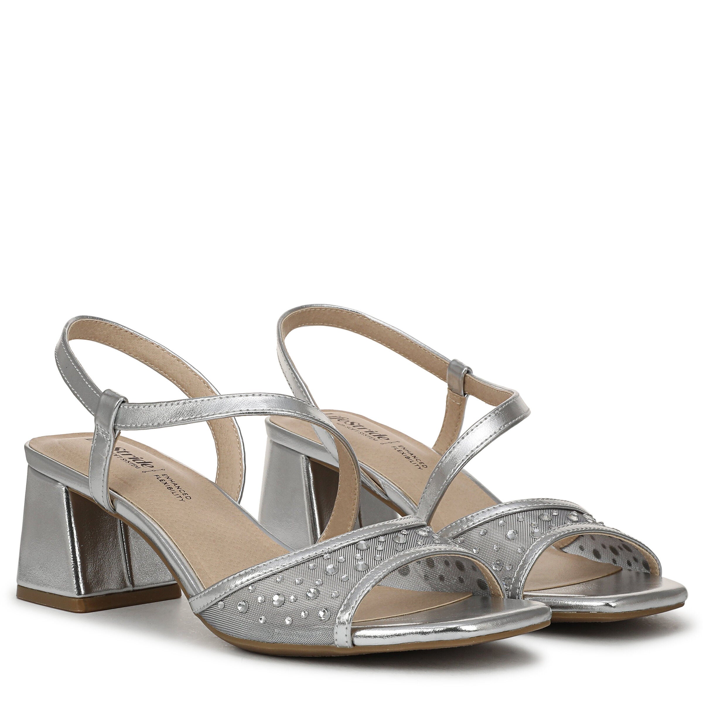 Cheyenne Slingback Sandal, SILVER, alternate image number 2