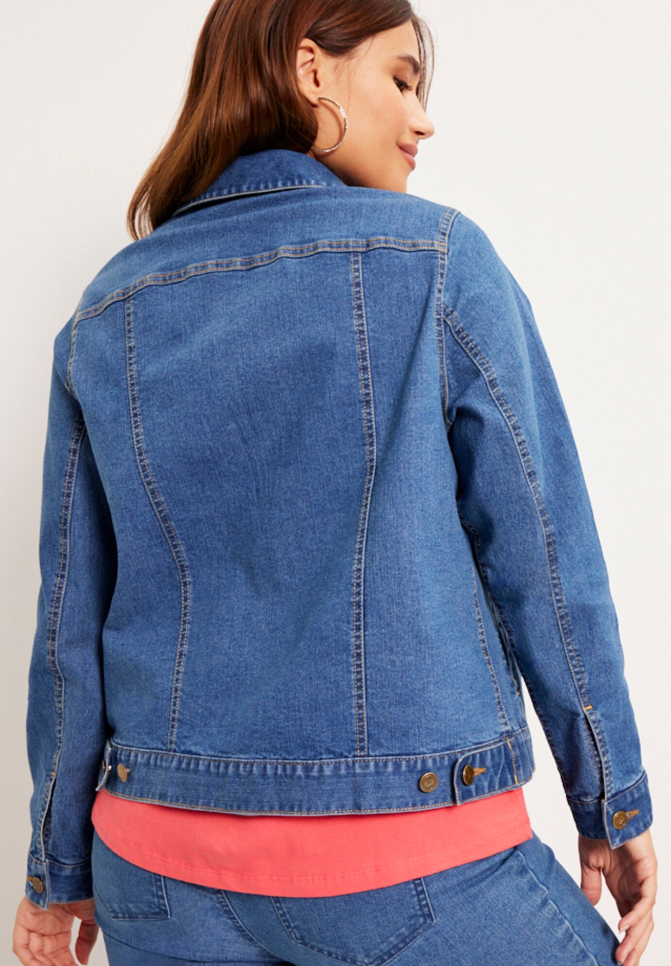 Essential Denim Jacket Women s Relaxed Fit 4427523 Catherines