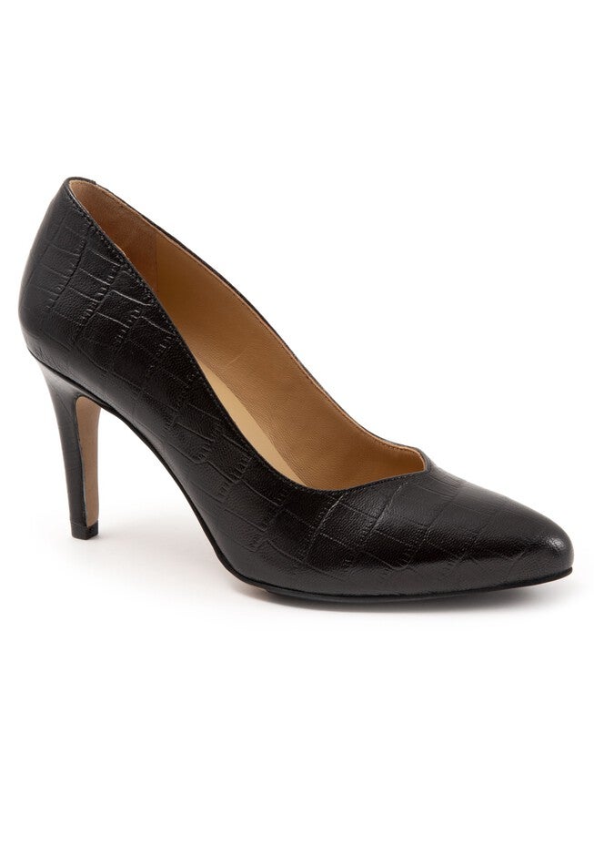 Angie Pump , BLACK CROCO, hi-res image number null