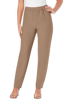 Plus Size Bend Over® Classic Structured Straight-Leg Pull-On Pant
