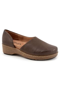 Brown Leather Mary Jane Flats