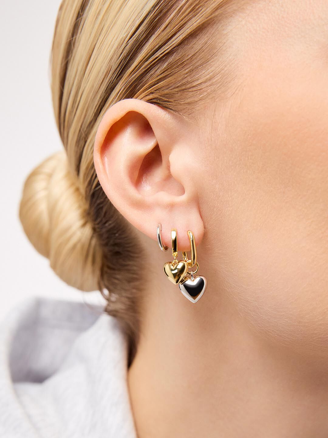 Sterling Silver Mini Huggie Hoops, SILVER, alternate image number 5