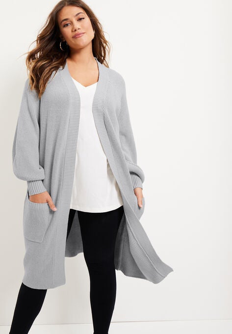 Open-Front Cardigan, , alternate image number null