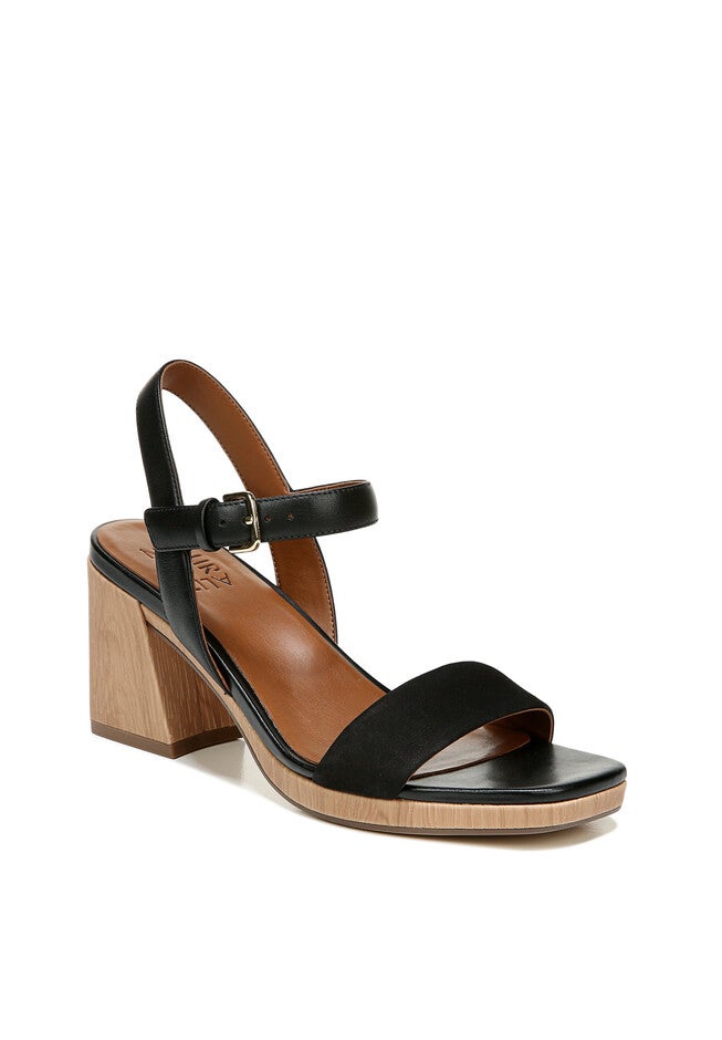 Rose Sandals, BLACK LEATHER, hi-res image number 0