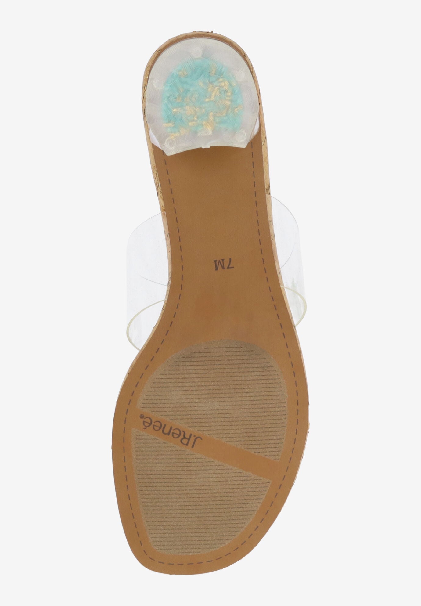 Seehorse Thong Sandal, CLEAR NATURAL GOLD, alternate image number 6