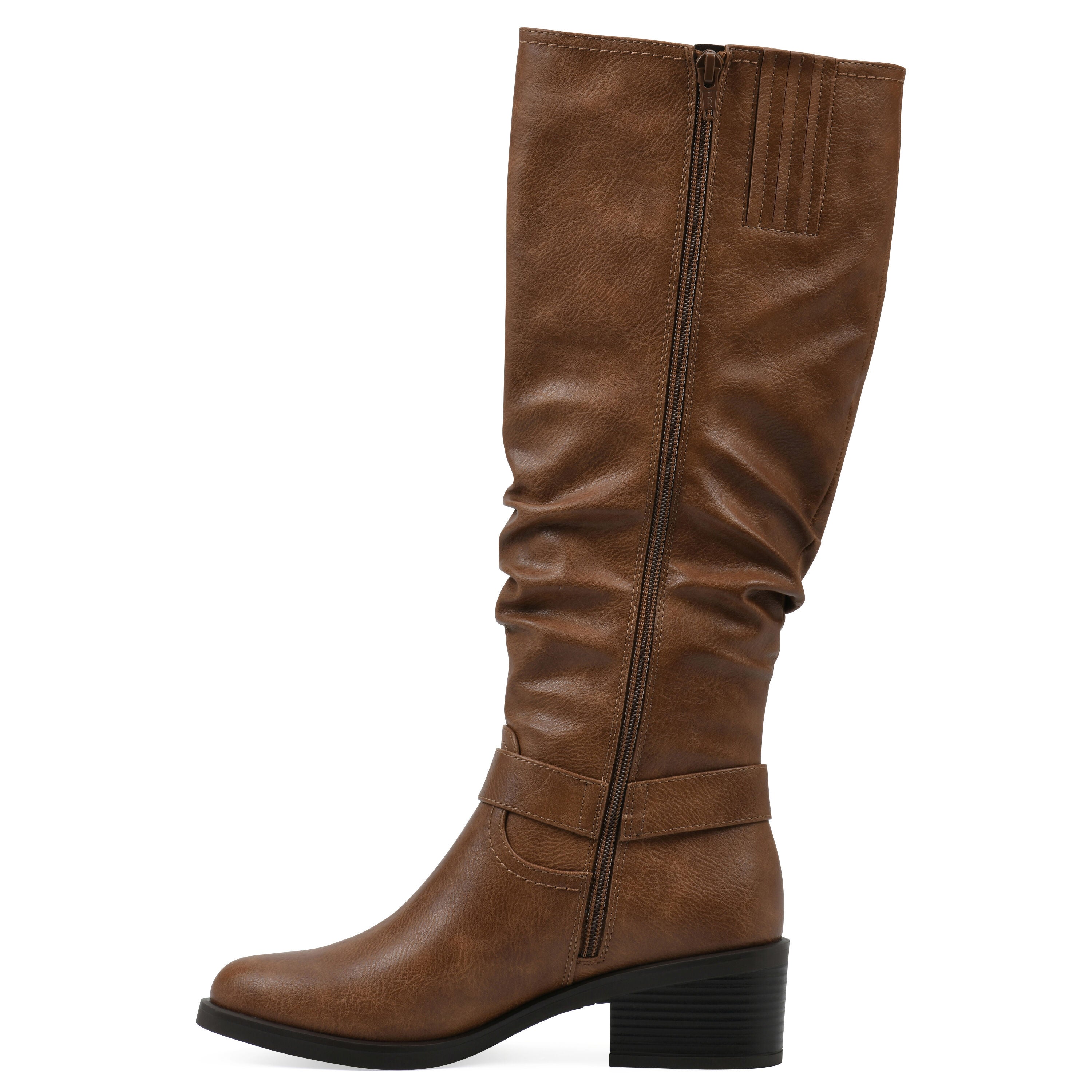 Cushion Tall Shaft Riding Boot, DARK NATURAL SMOOTH, alternate image number 3